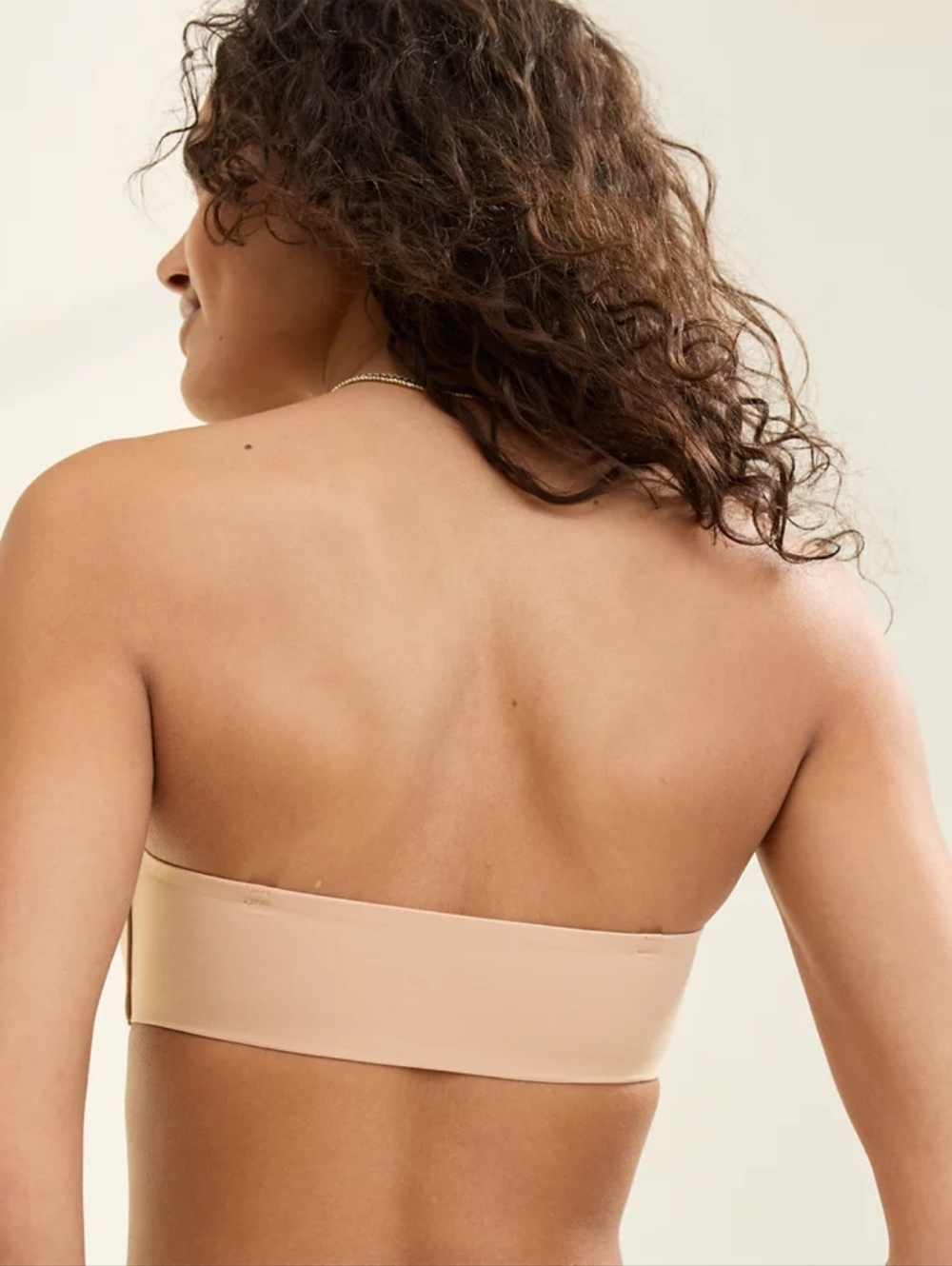 NWT Aerie Smootheez Lightly Lined Bandeau Bralette Nude Sands 34B Without Straps - Picture 2 of 5